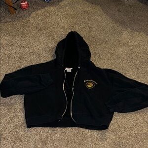 Vintage  Harley Davidson Daytona skull & chain zip up hoodie  made in USA